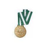 Silver and Gold Plating 3D Sport Medal With Long Ribbon for Sport Meeting, Holiday, Awards thumbnail-1