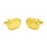 100% Stainless Steel Ladder Shape Gold Plated Cufflinks Highly Polished thumbnail-1