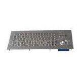 MINI 81 keys panel mount Industrial Keyboard With Trackball for information kiosk