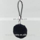 Customized Design OEM/ODM Wholesale Faux Fur Pom Poms Www Pom Com Keychain Girls' Bag Accessory Car Pendant thumbnail-3