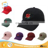 WINUP high quality cotton material rose floral logo snapback baseball cap