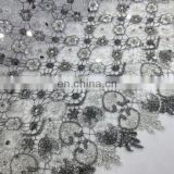 Silver threads to guipure lace fabric guipure lace wedding dress