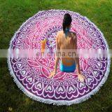 Hippie Indian Mandala Roundie Round Towel Throw Tapestry Beach Yoga Mat Bohemian BEACH THROWS