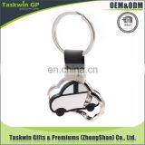 Top Sale Make Your Own Logo Design Car Shape Spinning Metal Keyring Keychain