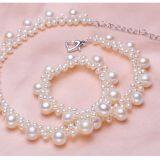 4-8mm Natural Freshwater Pearls Fancy Necklace Pearls Necklace Clavicle Chain Wedding Necklace thumbnail-4