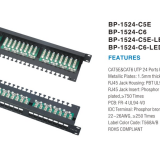 FTP 24 PORTS PATCH PANEL With LED thumbnail-2