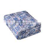 Printed Chinese Brake Herb 100%polyester Microfiber Fabric Quilted Bedspread Bedding Set