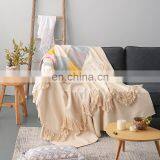 RAWHOUSE Woven Tapestry Retro Home Deco Style With Tassels Moroccan Aztec Blanket thumbnail-1