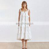 TWOTWINSTYLE Strapless Off Shoulder Backless Ruffles Bow Dresses Female Fashion 2020 thumbnail-3