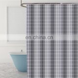 Cheap Wholesale Solid Color Hotel Quality Thickened Polyester Waterproof Mildew Proof Fabric Shower Curtain