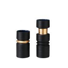 Thread Drawing Gold And Black White New Chinese Ceramic Crafts Vase For Office thumbnail-3