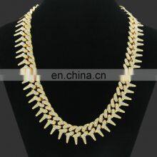 Fashion Funk 18K Gold Plated Jewelry Stainless Steel Men Bracelet Chunky Cuban Link Chain Bangle thumbnail-3