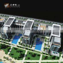 Элегантная визуализация 3D архитектурной модели, 3D модель здания для девелопера недвижимости