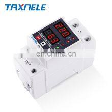 1 Pcs 63A 230V Din Rail Adjustable Over Voltage and Under Voltage Protective Device Protector Relay With Over Current Protection thumbnail-2