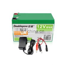deep cycle rechargeable 12V 6A 18650 lithium ion battery pack for Solar Alarm System