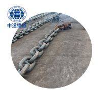 68mm Black Painted Floating Wind Power Platform Studless Link Anchor Chain thumbnail-1