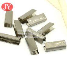 Metal Shoelace Aglet Silver Roud/U Type Brass Metal Aglet Falt Cotton Drawsting Shoelace Buckle thumbnail-3