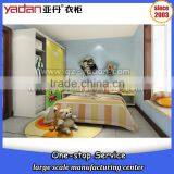 Cartoon Designs of Single Size Drawer Kid Bed and Wardrobe Customized Enviromental Furniture thumbnail-2