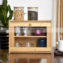 Customization Kitchen Multifunction Natural Bamboo Fiber Bread Storage Box Pantry Organizer Home Storage & Organization thumbnail-1
