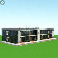 Modern Industrial Design 2 Storey Apartment Flatpack Container Ensuite Flat Prefab Modular Student Dormitory thumbnail-2