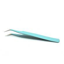 Professional Eyelash Grafting Tweezers High Precision Eyelash Hairdresser Special Flowering Tool Clip Blue thumbnail-3
