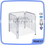 Half body wire mesh pallet cage for promotion