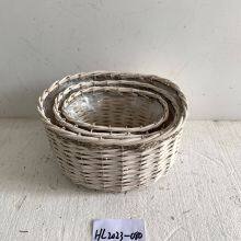 Custom Size Wicker Laundry Basket/willow Basket With Natural Color thumbnail-1