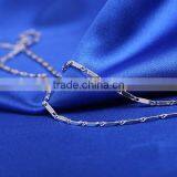 Yiwu Wholesale Jewelry Rhodium Plated Brass Chain Beautiful Oblong Shape Necklace thumbnail-5