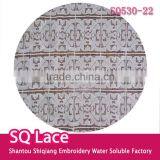 2016 Embroidery Milk Silk Fabric Full Lace Water Soluble Lace thumbnail-1