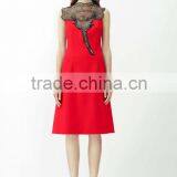 Newest 100% Cotton Neck Flower Lace for 2014 Summer Collections thumbnail-3