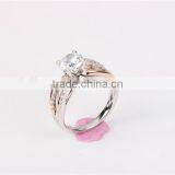 2016 High Quality 925 cz Wedding Ring Rose Gold Plated Jewelry thumbnail-6
