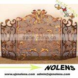 Acanthus Leaf Fire Screen/Outdoor Wrought Iron Metal Tubulose Fence