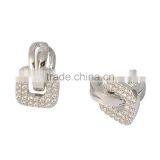 Earring, Fashion Gold Jewelry Square Crystal Zircon Setting Brass Earring, Earring Jewelry Wholesale P9382 thumbnail-5