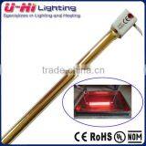 shortwave infrared halogen heater lamp golden coated IP65
