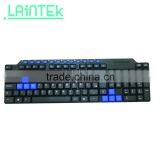 Full Black Colour Cheapest Desktop Best Multimedia Wired USB Keyboard thumbnail-5