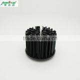 Aluminum Black Anodized Surface Treatment Round Heat Sink