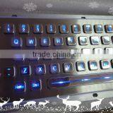 Illuminated LED Backlight Metal Keyboard With Trackball thumbnail-3
