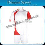 White and Red Soccer Uniform