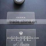 Custom Embossed Tin Label for Wine Bottle or Vodka