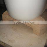 Freesanding Cast Iron Bath Tub With Oak Cradles 57" thumbnail-3