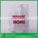 Sinicline Design Cheap White Plastic Bag With Red Logo Printed