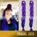 Hot Wholesale 100g 24inch High Temperature Synthetic Hair Premium Ombre Jumbo Braid thumbnail-1