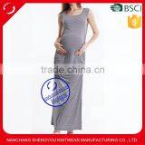 Custom Summer Sleeveless Fashion Maternity Women Dress thumbnail-1