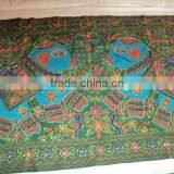 Two Elephant Embroidery Wall Hangings