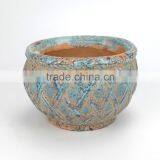 Antique Style Round Shaped Garden Ceramic Pots thumbnail-2
