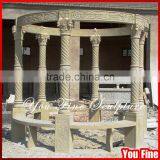 Hand Carved Wholesale Decorative Stone Outdoor Gazebos With Columns