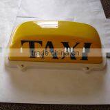 12v Yellow Black Words Auto Taxi Roof Light