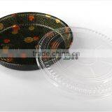 63R Embossing Sakura Round Disposable Sushi Container
