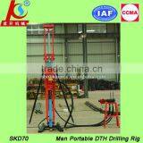 Small Compact ! Simple Operate !SKD70 Man Portable DTH Blast Hole Drill Rig