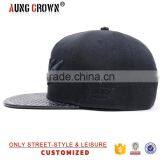 Wholesale Custom Black Snakeskin Snapback Cap thumbnail-3